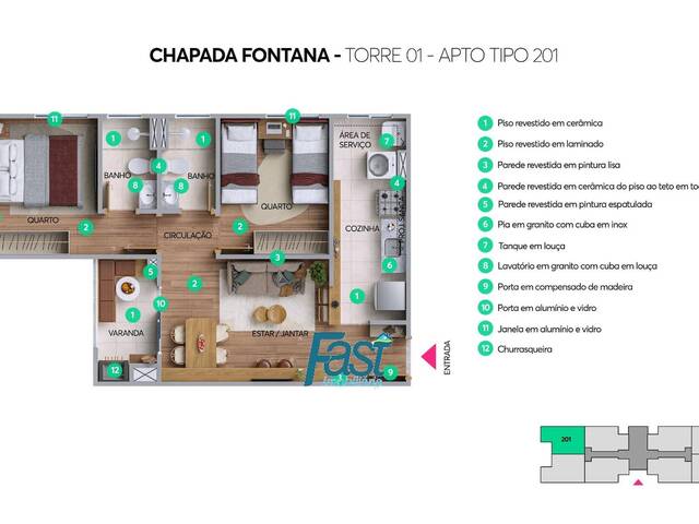 Apartamento para Venda em Cuiabá - 3
