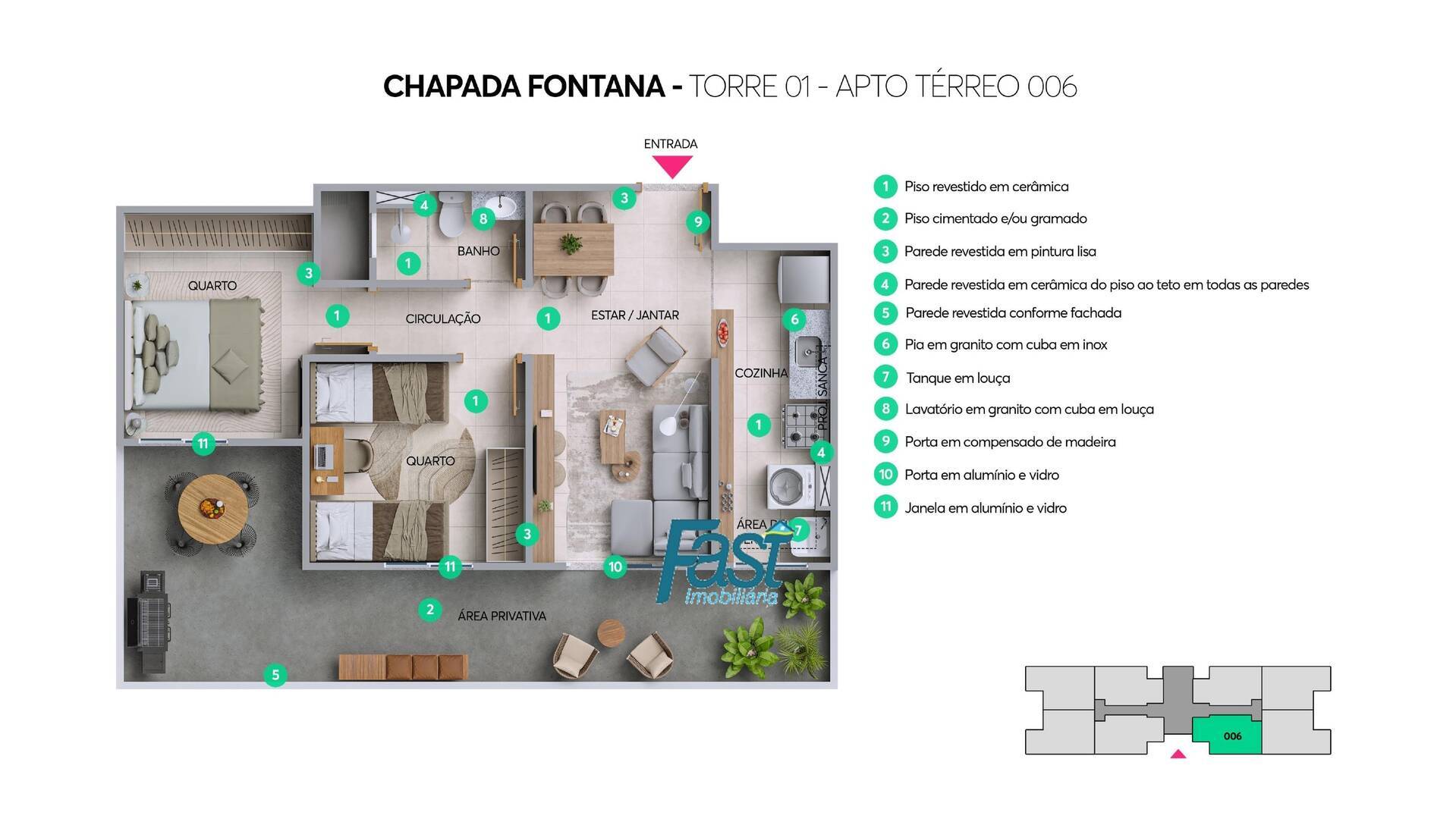 Apartamento, 2 quartos - Foto 2