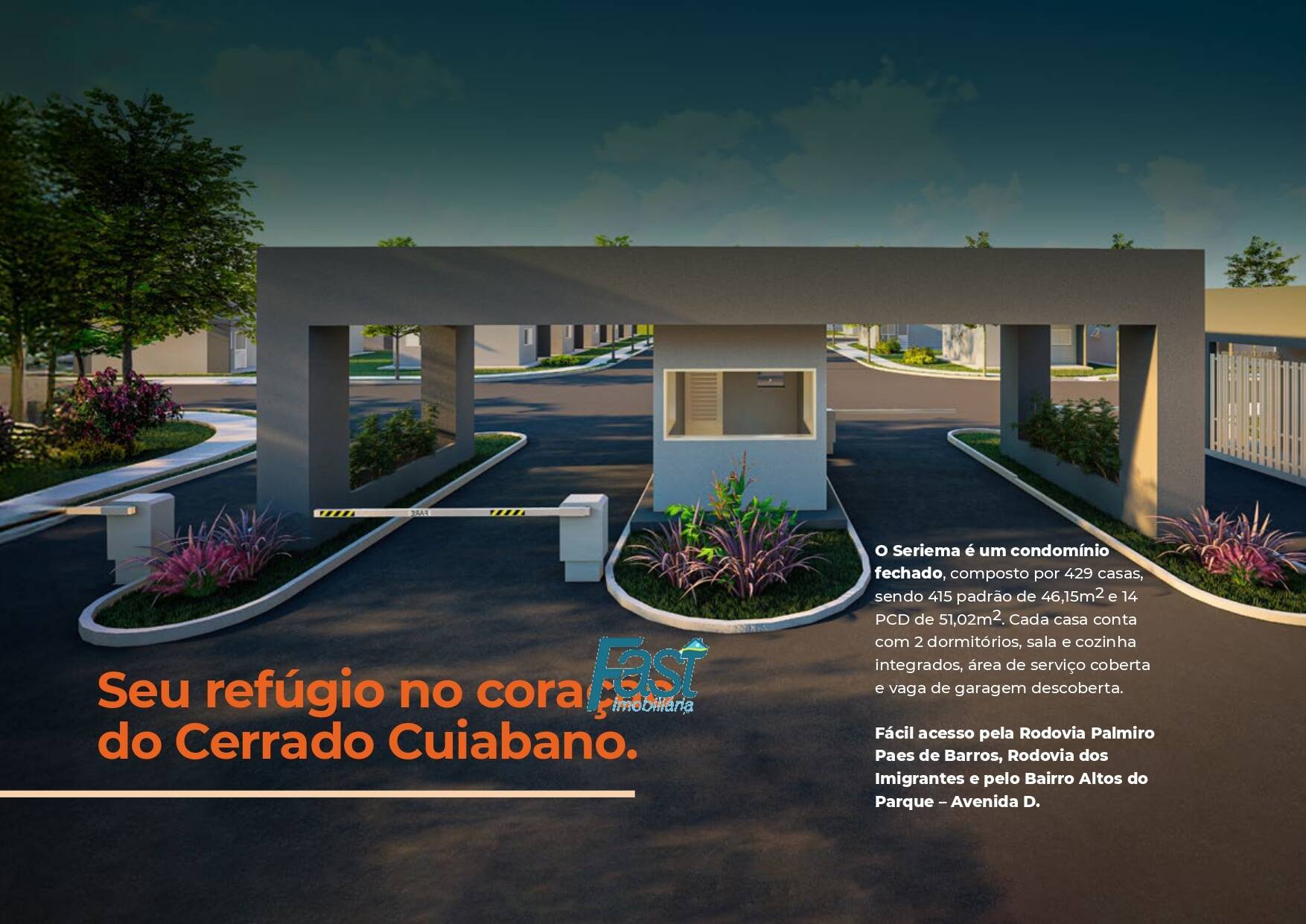 Casa de Condomínio, 2 quartos - Foto 1