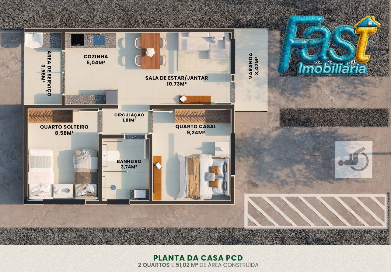 Casa de Condomínio, 2 quartos - Foto 15
